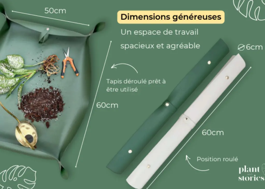 Tapis de rempotage de plantes