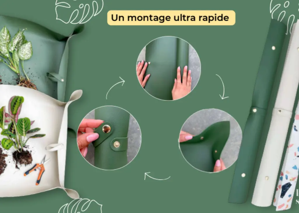 Tapis de rempotage de plantes