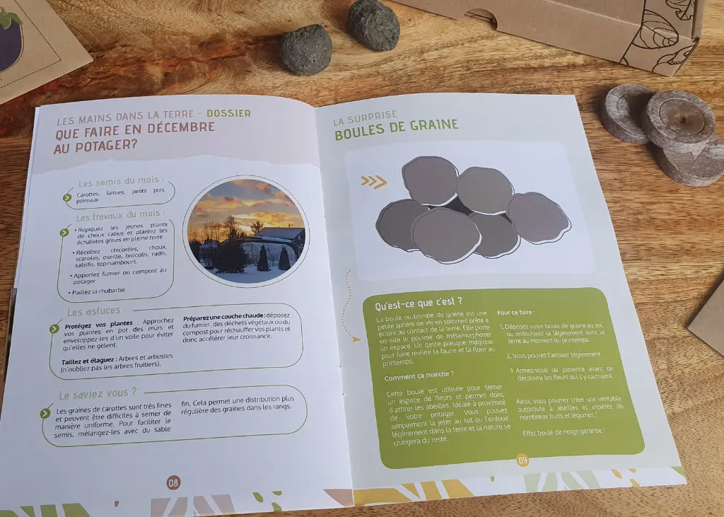 Coffret de jardinage "Voyage au centre de l'hiver"