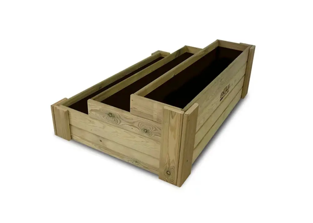 Carré potager 3 étages en bois de pin traité 