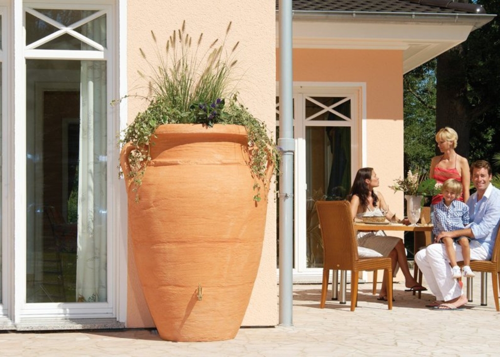 Récupérateur d'eau de pluie 200L Amphore Antik - Garantia