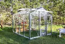 Serre de jardin Essentia 7,30 m² aluminium et verre trempé
