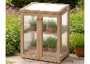 Mini serre pour semis en bois 2 étages - H85cm