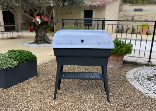 Jardinière Combi 40L avec mini serre – Calipso