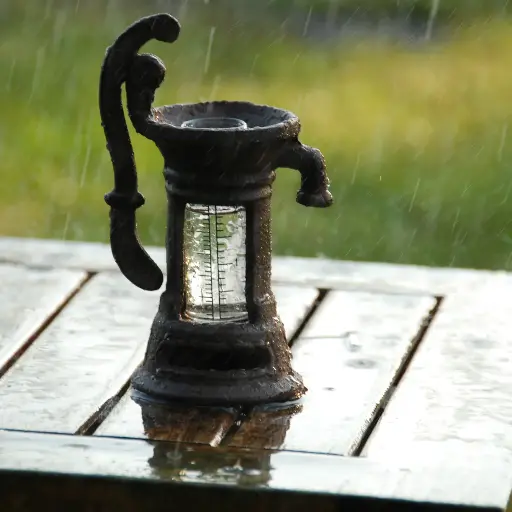 [PC-1083] Pluviomètre original pompe à eau