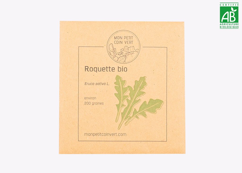 sachet de graines de roquette bio