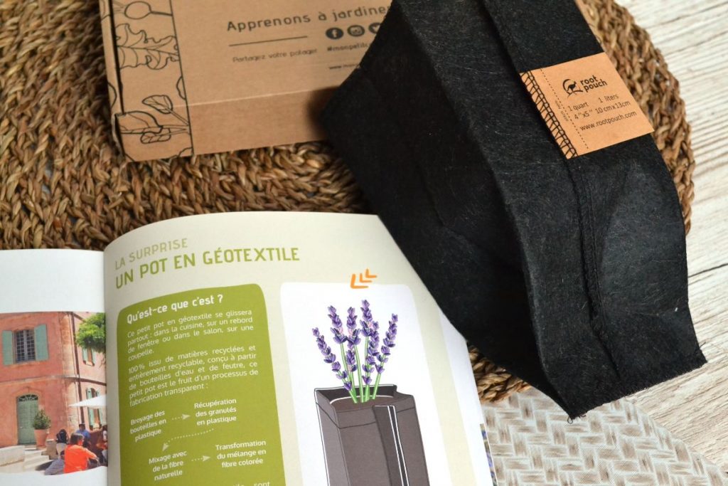 pot en géotextile noir