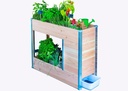 Carré potager pour balcon avec composteur