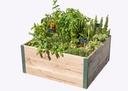 Carré potager en bois