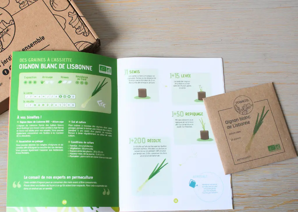 Coffret de jardinage "Aux petits oignons"