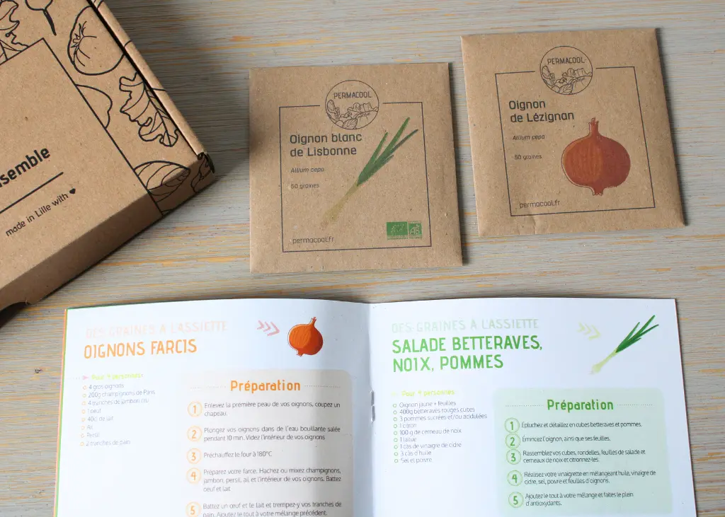 Coffret de jardinage "Aux petits oignons"