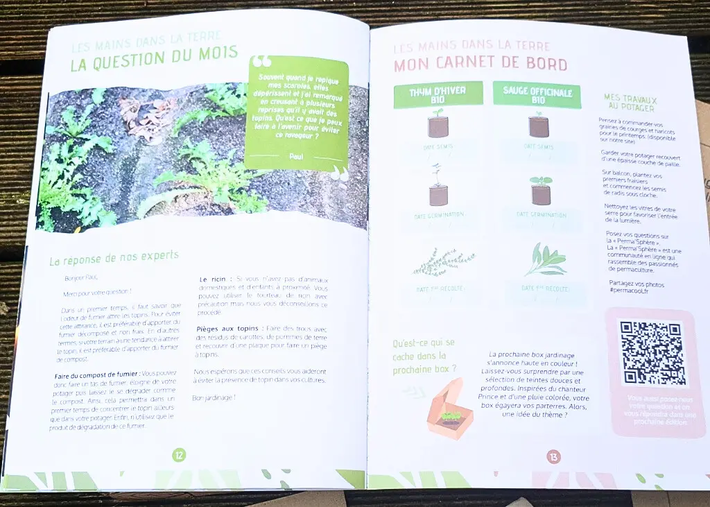 Coffret de jardinage "Place à la décoction" 