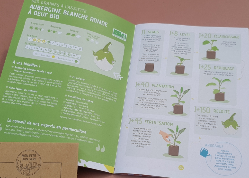 Coffret de jardinage "La poule aux oeufs d'or" 