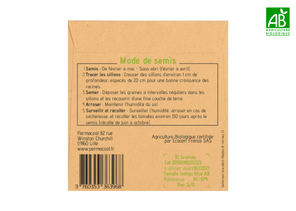 Tomate indigo blue beauty bio