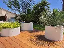Pot Papi rodéo : Pot de fleurs cylindrique PEHD durable