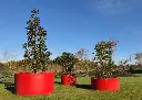 Pot Papi rodéo : Pot de fleurs cylindrique PEHD durable