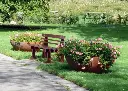 Vasque de jardin Papi : pot de fleurs en plastique recyclable