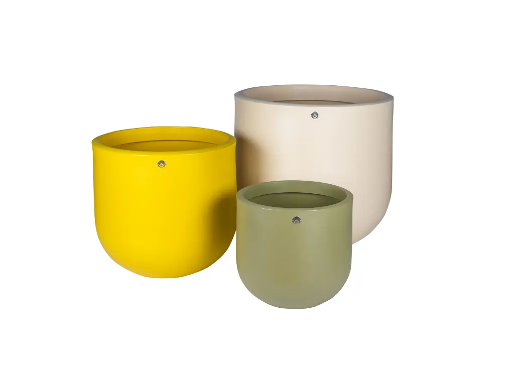 Pot Papi Lune : pot de fleurs en PEHD résistant