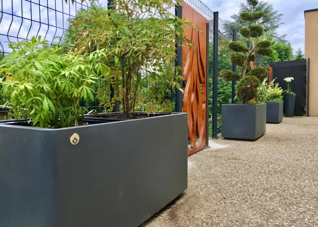 Jardinière rectangulaire Néo en PEHD - PAPI