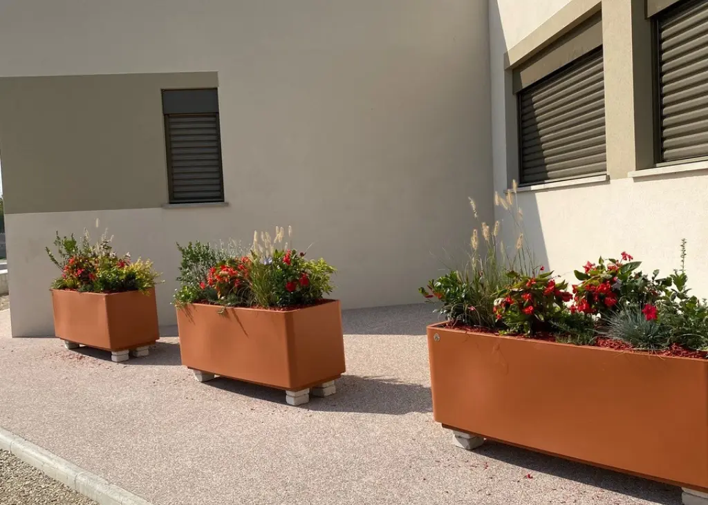 Jardinière rectangulaire Néo en PEHD - PAPI
