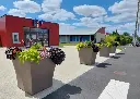 Pot de fleur Vogue Papi : Bac carré en PEHD recyclé