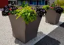 Pot de fleur Vogue Papi : Bac carré en PEHD recyclé