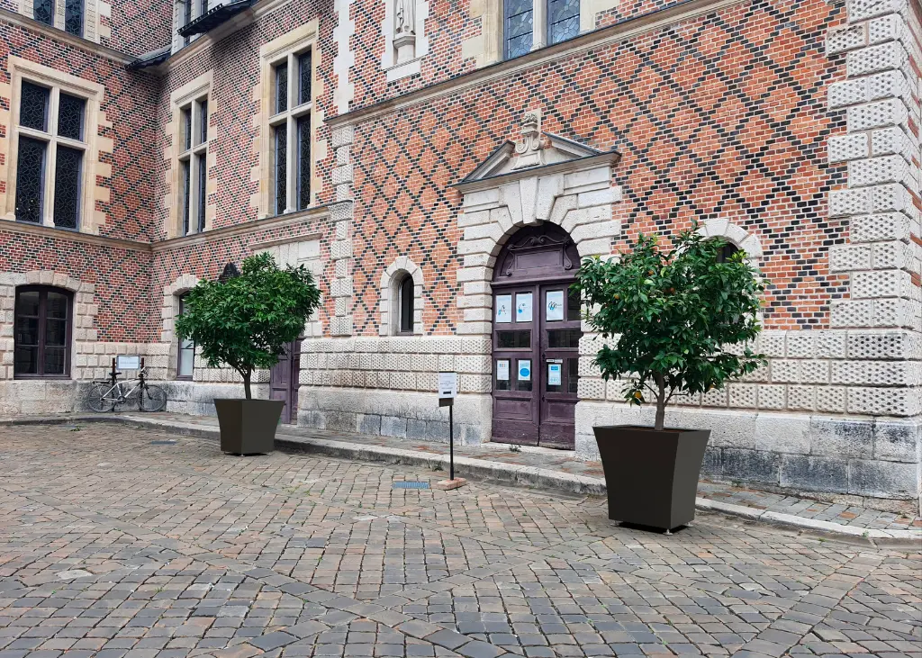Pot de fleur Vogue Papi : Bac carré en PEHD recyclé