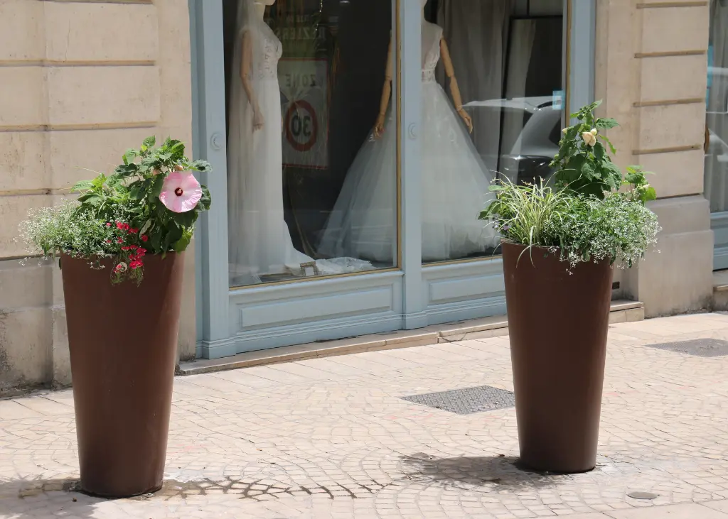 Pot Design Rond Papi - bac en polyéthylène haute densité