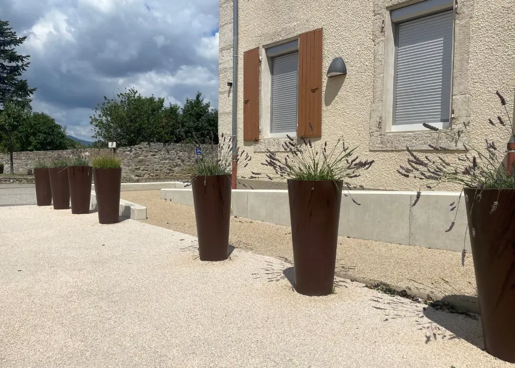 Pot Design Rond Papi - bac en polyéthylène haute densité