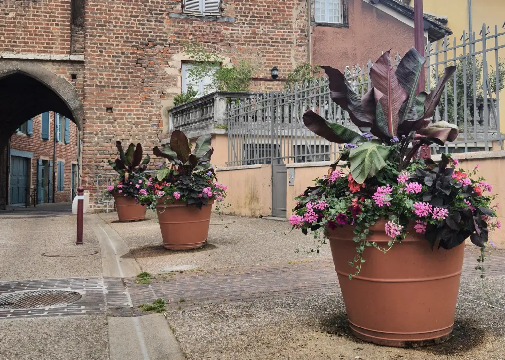 Pot Papi Rond Lisse : pot de fleurs rond extérieur en plastique made in France
