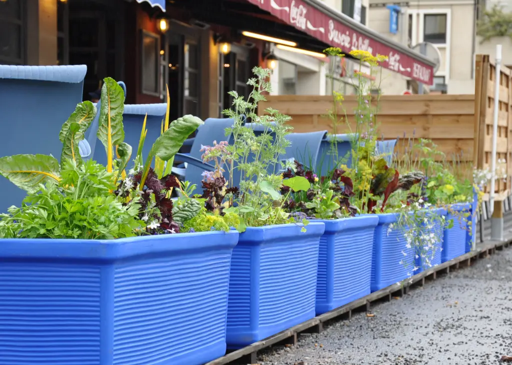 Balconnière droite Papi avec contre bac 100% recyclé 