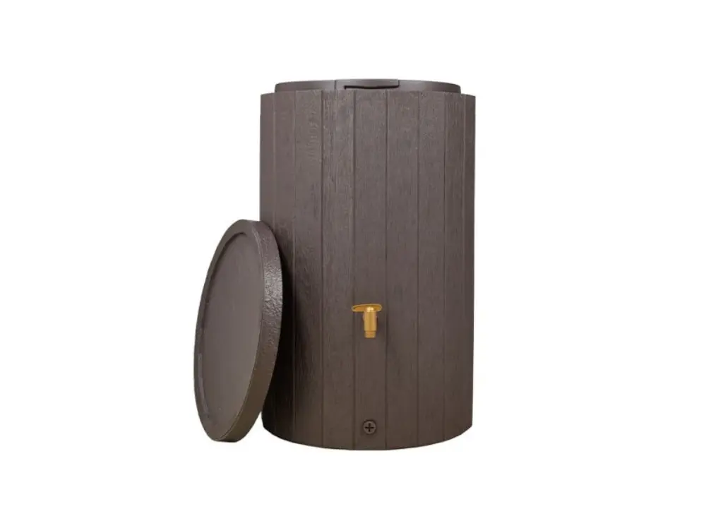 Récupérateur d’eau de pluie Madera 220 L avec robinet et collecteur – Garantia
