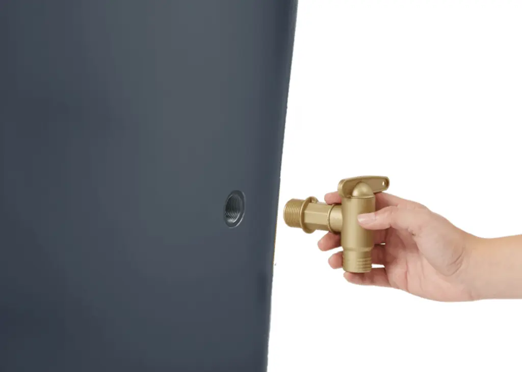 Récupérateur d'eau de pluie Vaso 220 L collecteur et robinet - Garantia