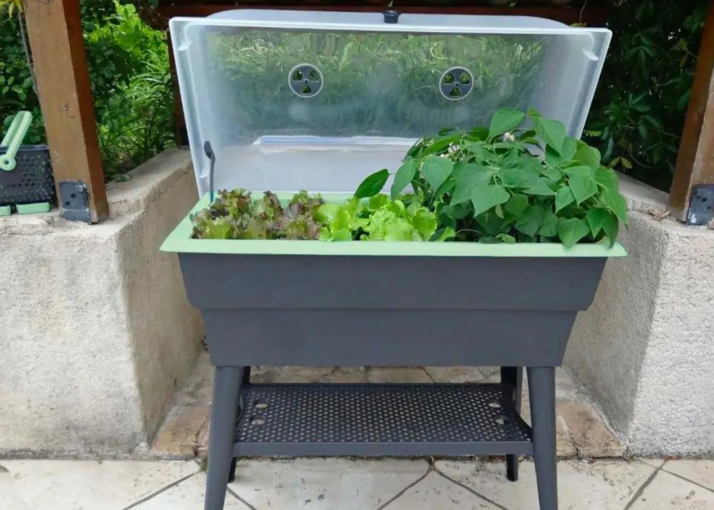Jardinière Combi 40L avec mini serre – Calipso