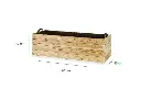 Jardinière en bois traité Ghio – 120 x 40 x 40 cm – 140 L 