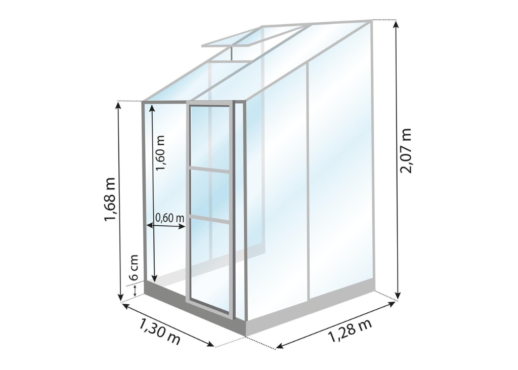 serre-de-jardin-melissa-adossée-170-mesures