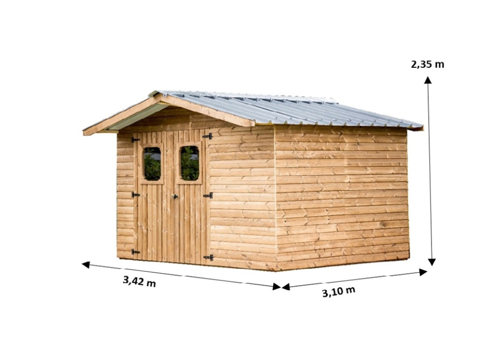 dimensions-cabanon-en-bois-traite-toit-bac-acier-therma