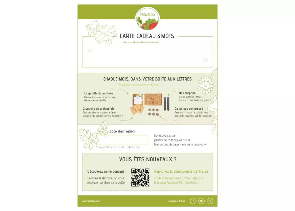 Abonnement cadeau 6 mois