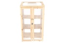 Serre de balcon en bois et polycarbonate Naturel L H.125 cm