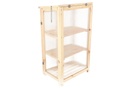 Serre de balcon en bois et polycarbonate Naturel L H.125 cm arrière