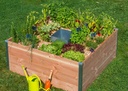 Carré potager avec composteur - Small L120 X l115 X H40