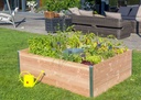 Carré potager avec composteur - Medium L170 x l120 x H40