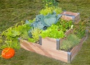 Potager composteur en bois 19 mm - 100 x 95 x 54 cm