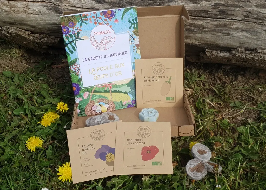 Coffret de jardinage "La poule aux oeufs d'or" 