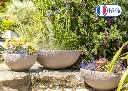 Vasque de jardin Papi : pot de fleurs en plastique recyclable