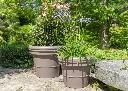 Pot Papi Rond Lisse : pot de fleurs rond extérieur en plastique made in France