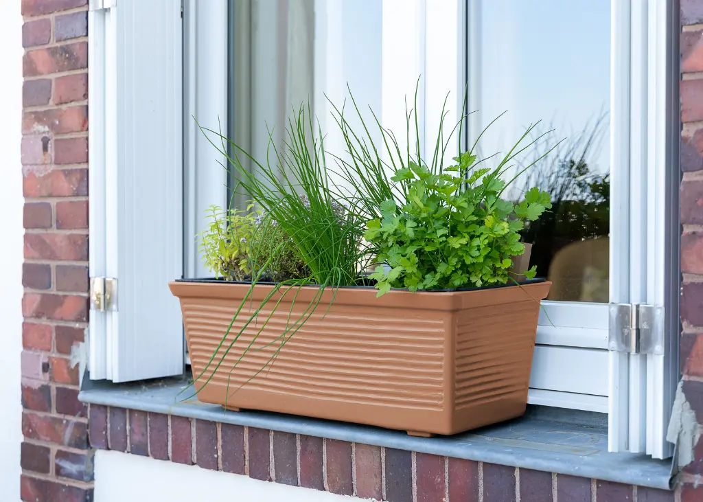 Jardinière droite PAPI avec contre bac 100% recyclé