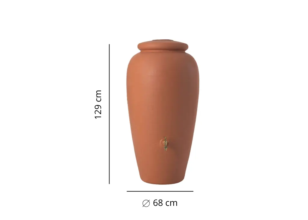 Cuve Amphore terracotta - Récupération d'Eau Pluie - Garantia