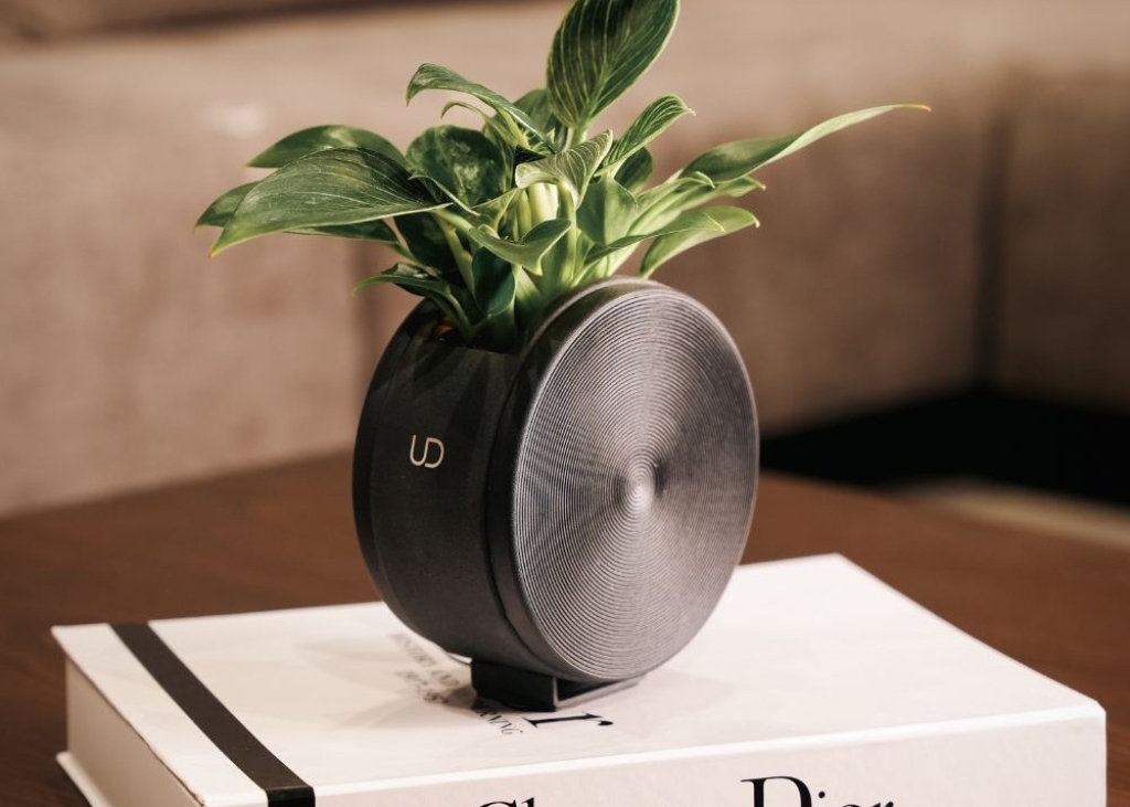 Jardinière design ronde auto-arrosante