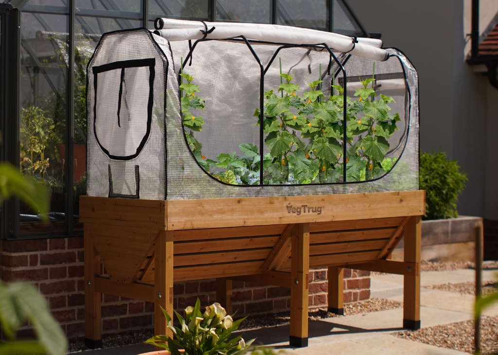 Serre pour potager sur pied adossé 1,80m - Vegtrug